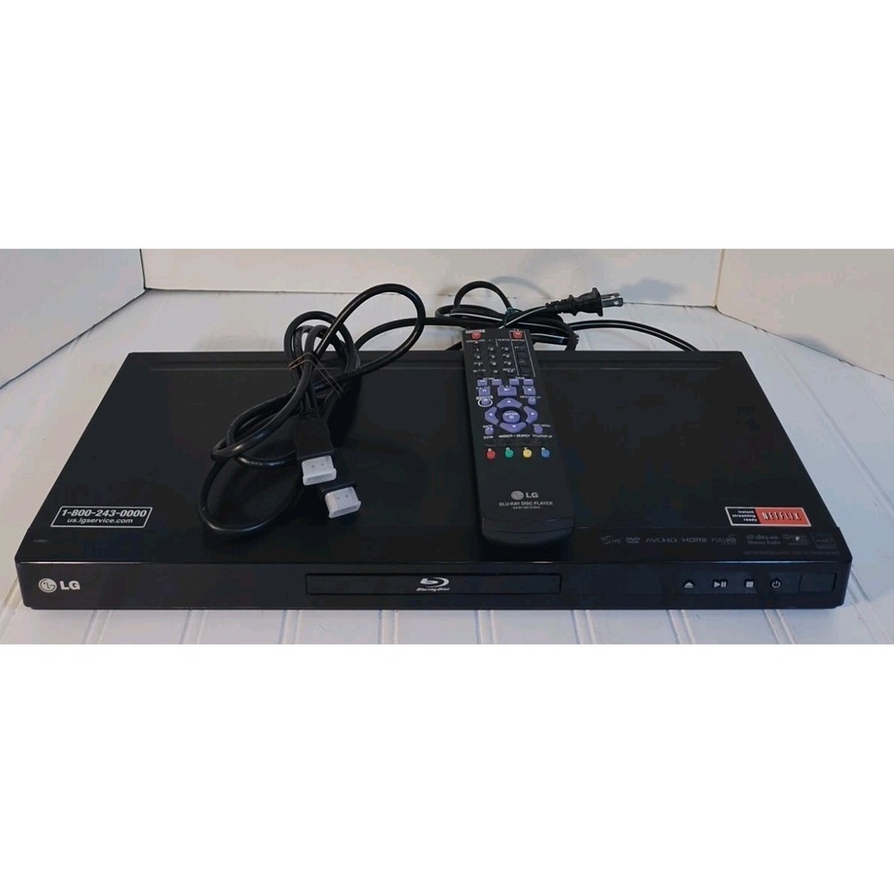 LG BD630 Blu-Ray Player W/ OEM Remote and HDMI Cable Tested Working ✅✅
